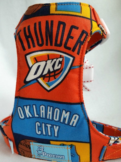 Oklahoma City Thunder Small Dog Harness