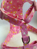 Pink Hearts Soft Dog Harness