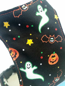 Ghost -Bats- Pumpkin Dog Harness